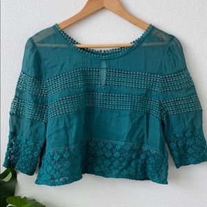 🍃 vintage-inspired sheer boho top by Tularosa 🍃